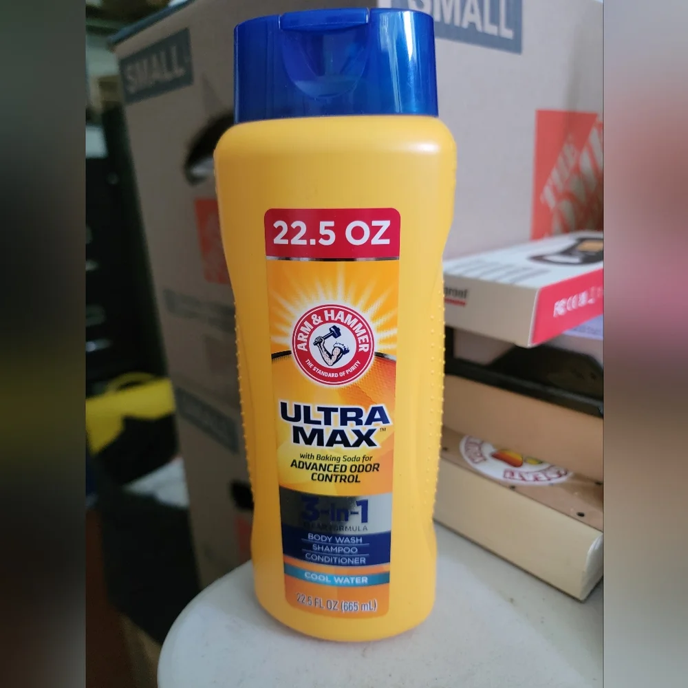 Arm & Hammer Ultra Max 3-in-1 Body‎ Wash/Shampoo/Conditioner Cool Water Scent